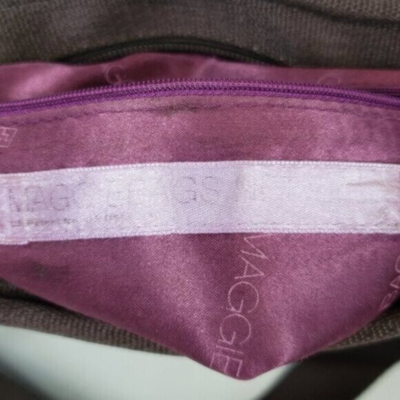 MaggieBags Brown Seatbelt Crossbody Bag Everyday Unique Recycled - Picture 11 of 16